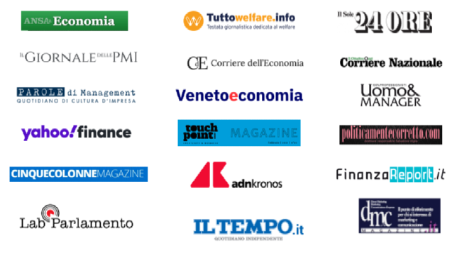 Loghi delle testate che hanno parlato di Imprenditore Sereno